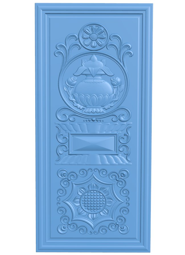 Door pattern T0007225 download free stl files 3d model for CNC wood carving