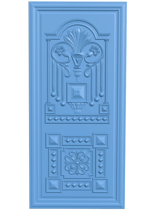 Door pattern T0007227 download free stl files 3d model for CNC wood carving