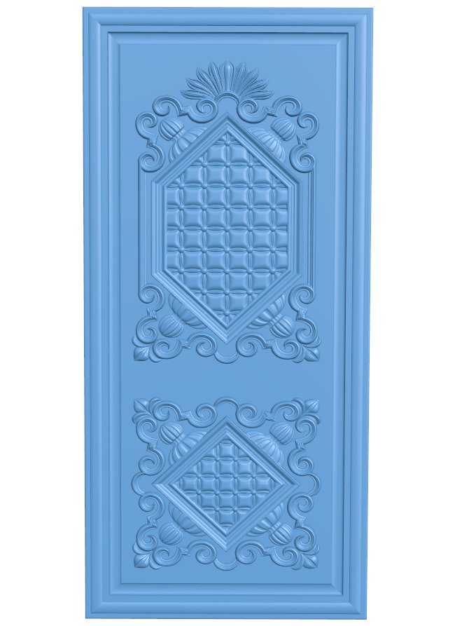 Door pattern T0007228 download free stl files 3d model for CNC wood carving