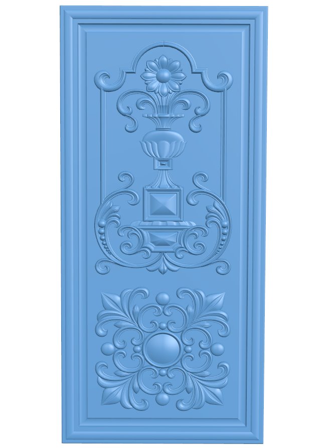 Door pattern T0007229 download free stl files 3d model for CNC wood carving