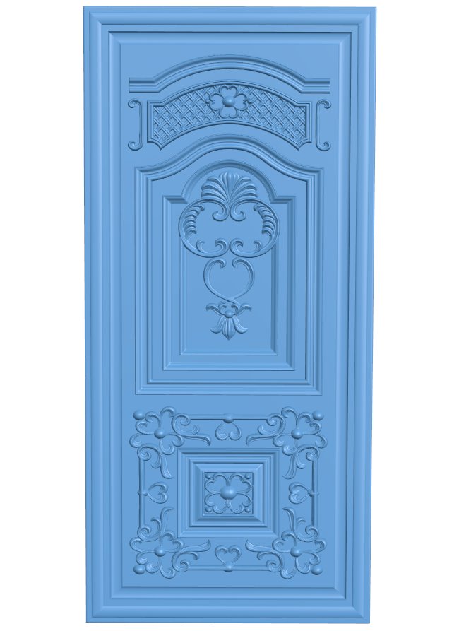 Door pattern T0007230 download free stl files 3d model for CNC wood carving