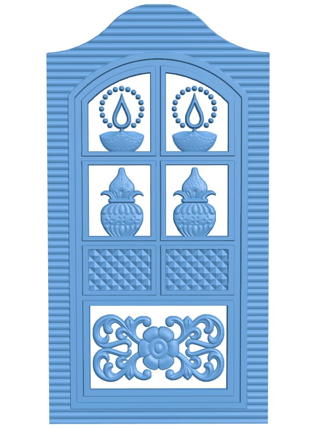 Door pattern T0007388 download free stl files 3d model for CNC wood carving