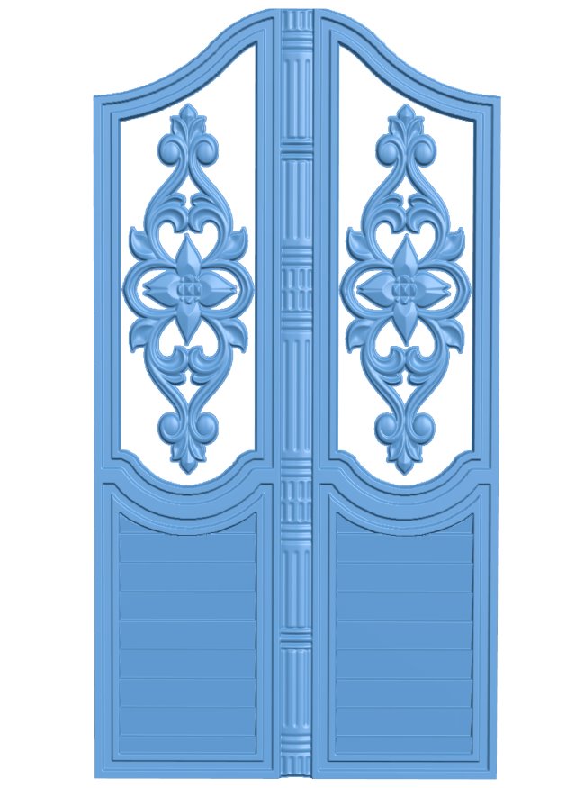 Door pattern T0007478 download free stl files 3d model for CNC wood carving