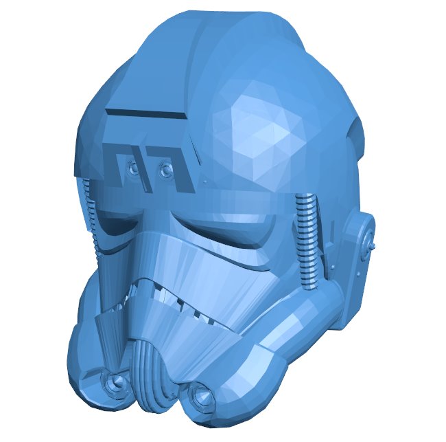 Driver Helmet B010459 file Obj or Stl free download 3D Model for CNC and 3d printer