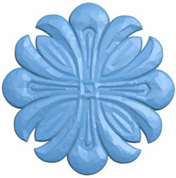 Flower pattern T0007347 download free stl files 3d model for CNC wood carving