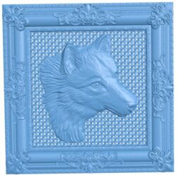 Fox painting T0007710 download free stl files 3d model for CNC wood carving