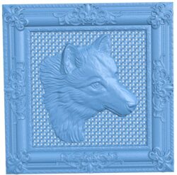 Fox painting T0007710 download free stl files 3d model for CNC wood carving