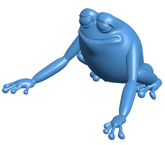 Frog B010399 file Obj or Stl free download 3D Model for CNC and 3d printer