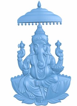 Ganesha T0007432 download free stl files 3d model for CNC wood carving