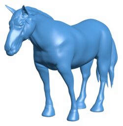 Horse B010387 file Obj or Stl free download 3D Model for CNC and 3d printer
