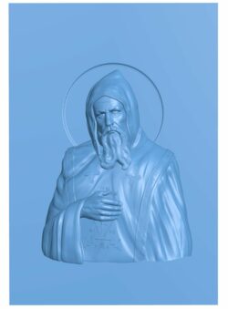 Icon of St. Seraphim of Vyritsky T0007748 download free stl files 3d model for CNC wood carving