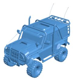 Jeep Car B010305 file Obj or Stl free download 3D Model for CNC and 3d printer