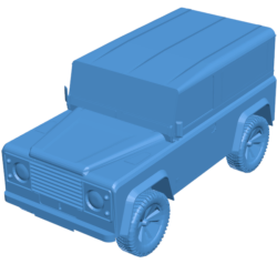 Land Rover Defender Car B010348 file Obj or Stl free download 3D Model for CNC and 3d printer