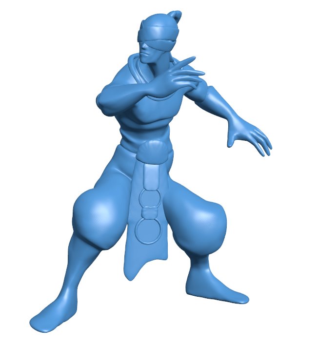 Lee Sin B010329 file Obj or Stl free download 3D Model for CNC and 3d printer