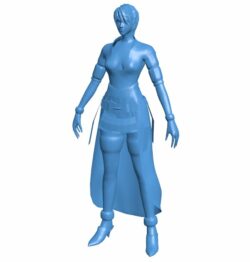 Medieval girl B010395 file Obj or Stl free download 3D Model for CNC and 3d printer