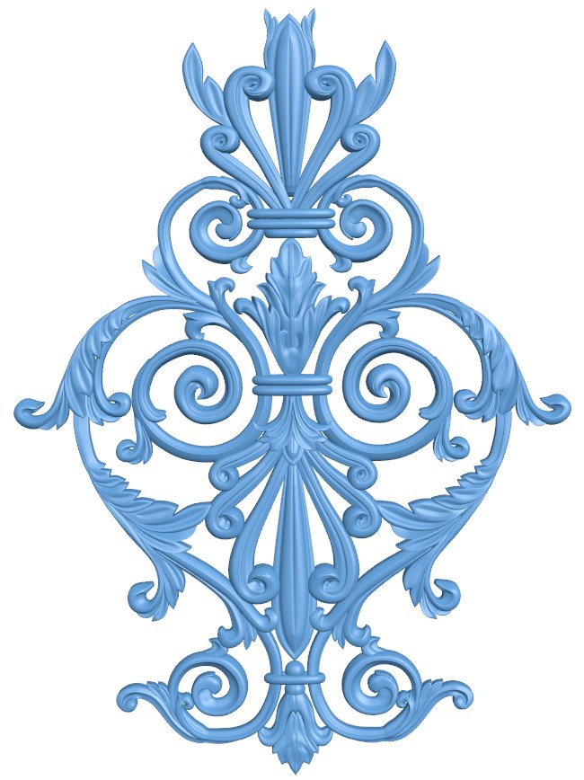 Pattern decor design T0007687 download free stl files 3d model for CNC wood carving