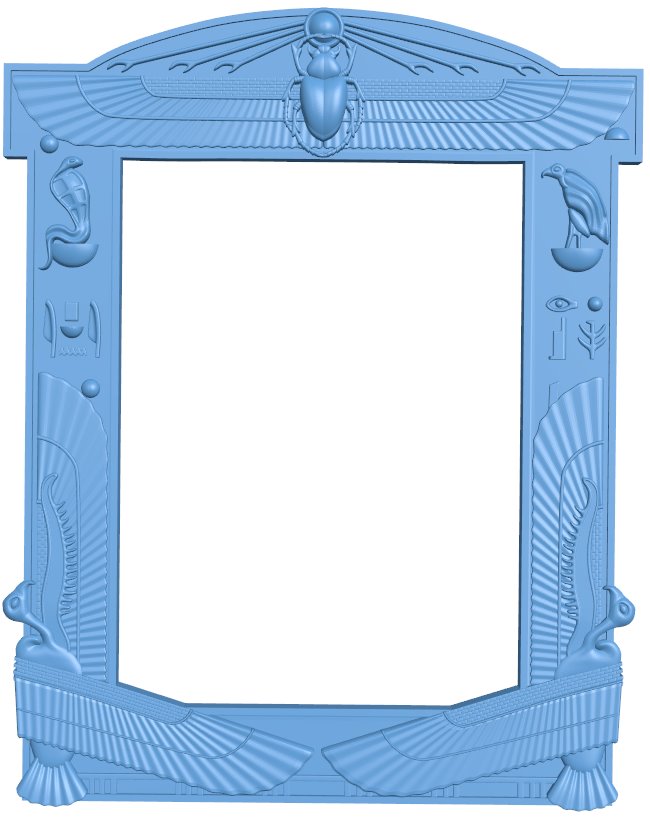 Picture frame or mirror T0007335 download free stl files 3d model for CNC wood carving