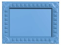 Picture frame or mirror T0007456 download free stl files 3d model for CNC wood carving