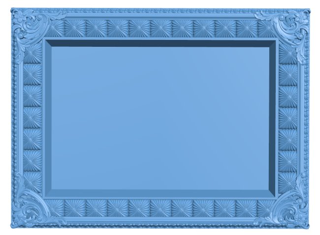 Picture frame or mirror T0007456 download free stl files 3d model for CNC wood carving