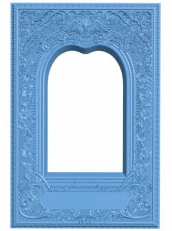 Picture frame or mirror T0007457 download free stl files 3d model for CNC wood carving