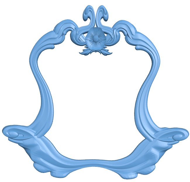 Picture frame or mirror T0007692 download free stl files 3d model for CNC wood carving