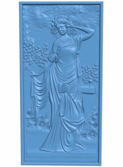Picture of women T0007650 download free stl files 3d model for CNC wood carving
