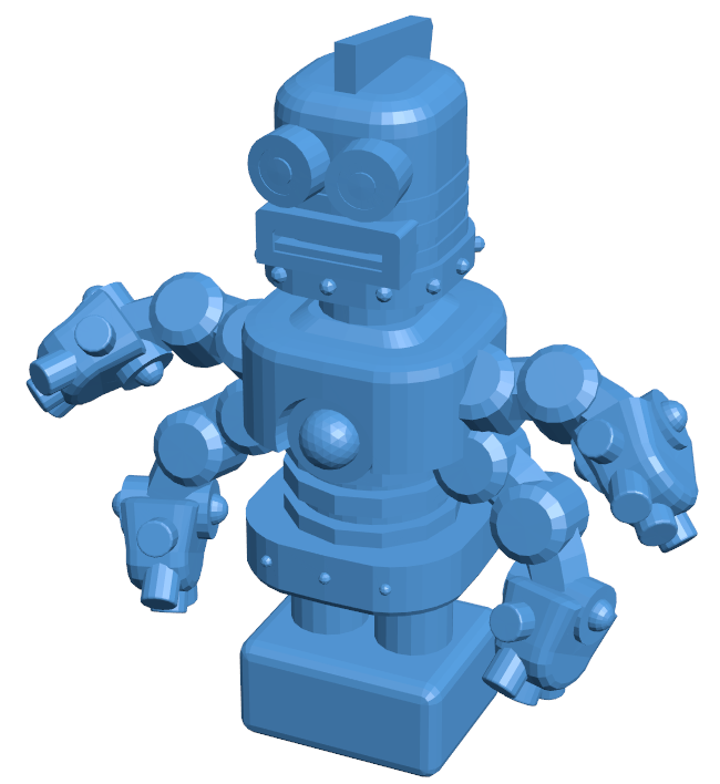 Robot B010349 file Obj or Stl free download 3D Model for CNC and 3d printer