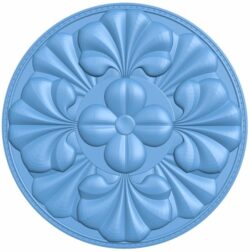 Round pattern T0007356 download free stl files 3d model for CNC wood carving