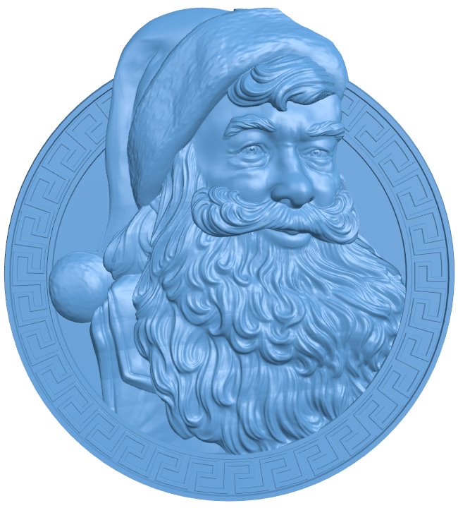 Santa Claus T0007734 download free stl files 3d model for CNC wood carving