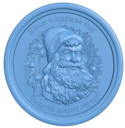 Santa Claus with wishes T0007653 download free stl files 3d model for CNC wood carving