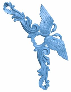 Swans pattern T0007500 download free stl files 3d model for CNC wood carving