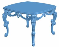 Table T0007656 download free stl files 3d model for CNC wood carving
