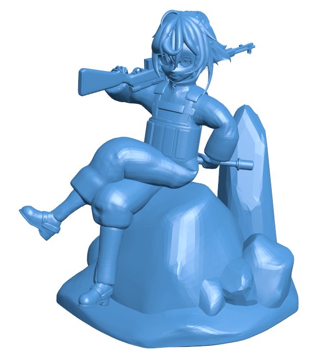 Tanya B010331 file Obj or Stl free download 3D Model for CNC and 3d printer