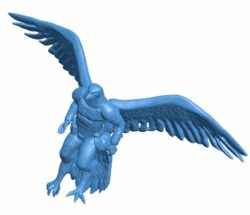 The Aarakocra Race for Dungeons & Dragons B010439 file Obj or Stl free download 3D Model for CNC and 3d printer