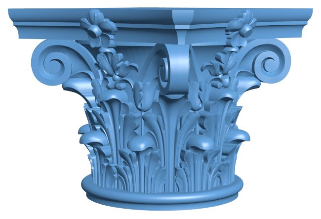 Top of the column T0007380 download free stl files 3d model for CNC wood carving