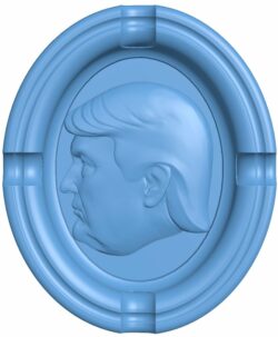 Trump ashtray T0007579 download free stl files 3d model for CNC wood carving