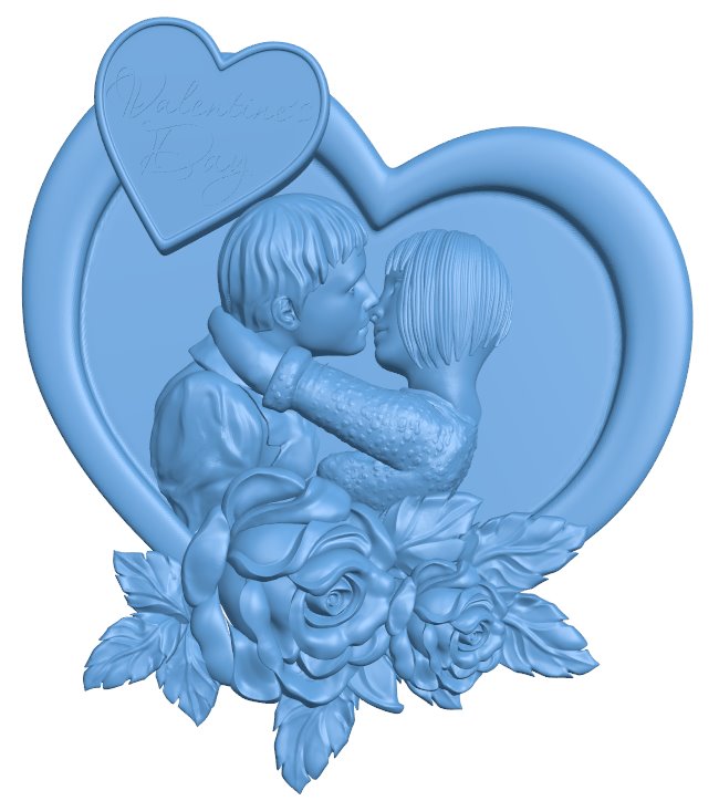 Valentine's Day T0007660 download free stl files 3d model for CNC wood carving