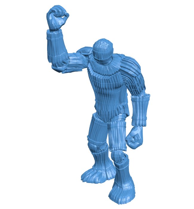 Wicker man gargantuan B010428 file Obj or Stl free download 3D Model for CNC and 3d printer
