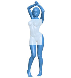 Woman B010242 file Obj or Stl free download 3D Model for CNC and 3d printer