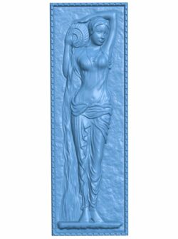 Woman with a vase T0007620 download free stl files 3d model for CNC wood carving