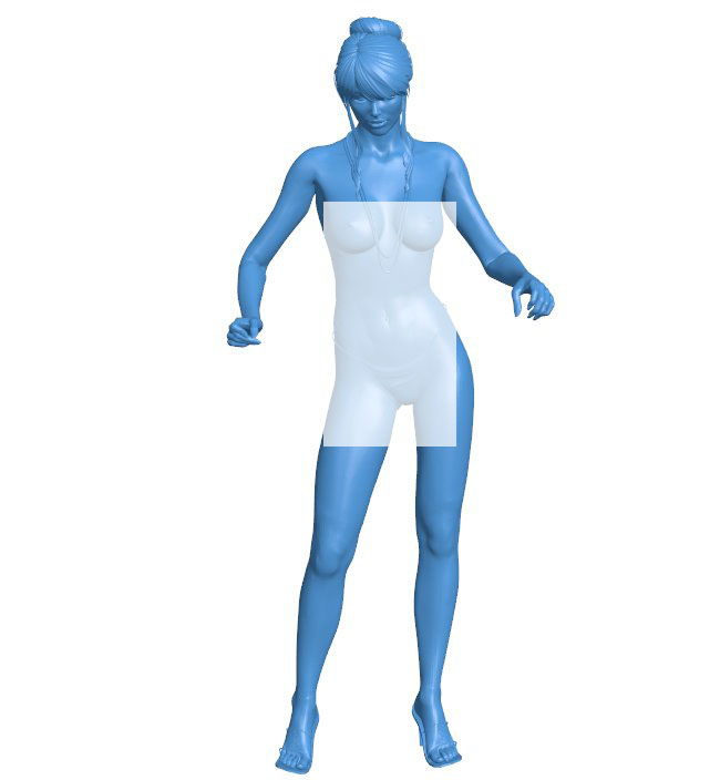 Women B010325 file Obj or Stl free download 3D Model for CNC and 3d printer