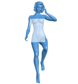 Women B010398 file Obj or Stl free download 3D Model for CNC and 3d printer