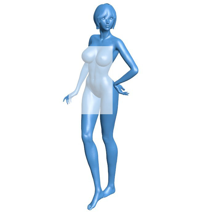 Women B010452 file Obj or Stl free download 3D Model for CNC and 3d printer