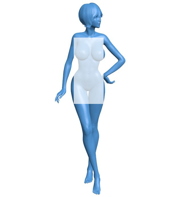 Women B010479 file Obj or Stl free download 3D Model for CNC and 3d printer