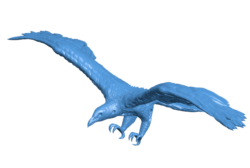 Zombie Raven flying B010346 file Obj or Stl free download 3D Model for CNC and 3d printer