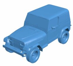 jeep car B010397 file Obj or Stl free download 3D Model for CNC and 3d printer