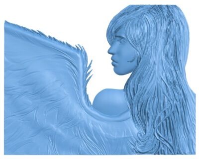 Angel T0008303 download free stl files 3d model for CNC wood carving
