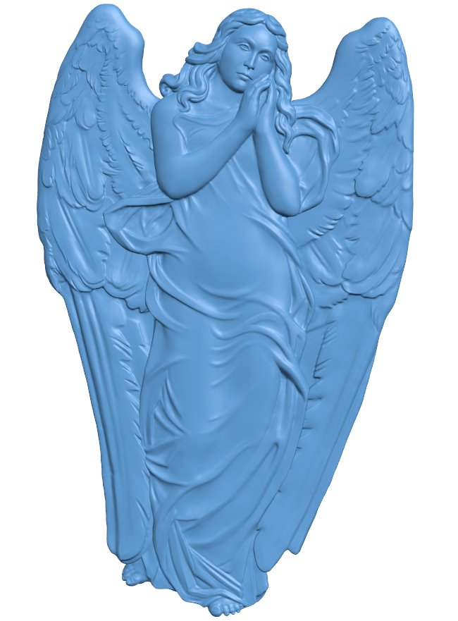 Angel T0008307 download free stl files 3d model for CNC wood carving