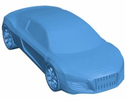 Audi R8 car B010544 file Obj or Stl free download 3D Model for CNC and 3d printer