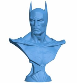 Batman Bust – Superman B010539 file Obj or Stl free download 3D Model for CNC and 3d printer